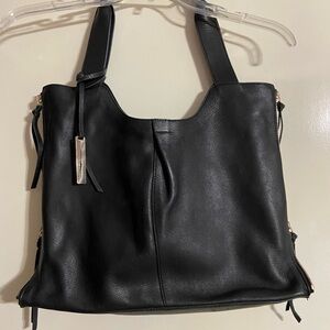 Vince Camuto, nice black leather tote bag